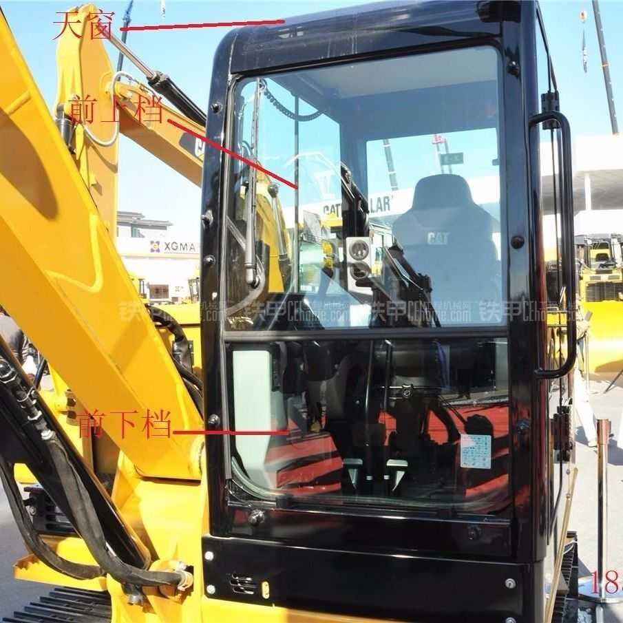 【卡特】卡特305.5e挖机玻璃挡风前后天窗门玻不包邮发物流