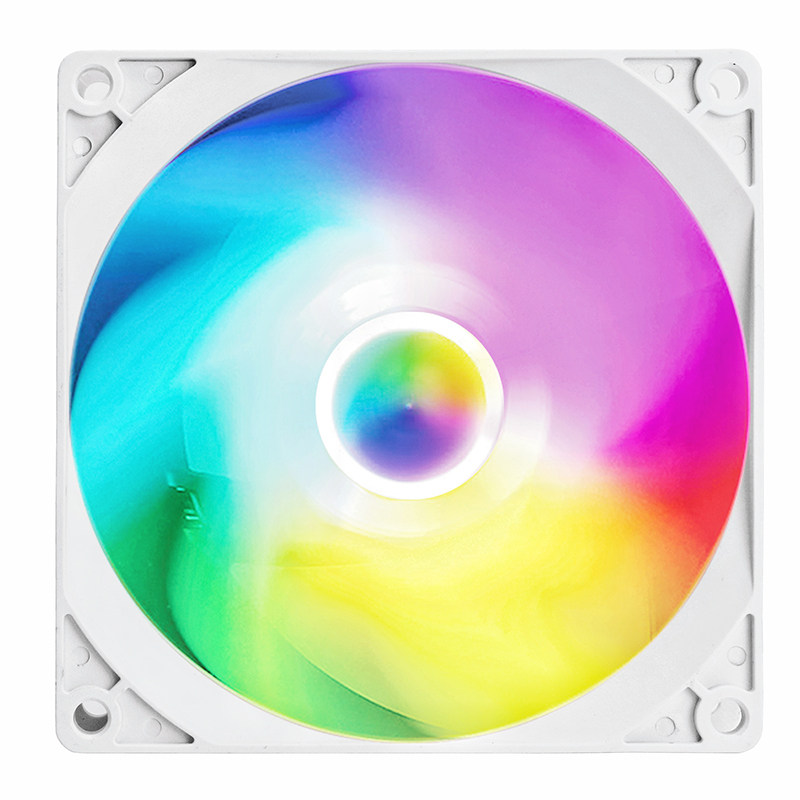 FISH NEST DISH RHYME 9225|9215 FAN 9CM REVERSE LEAF ARGB 5V3 PIN DESKTOP COMPUTER MATTE COOLING FAN