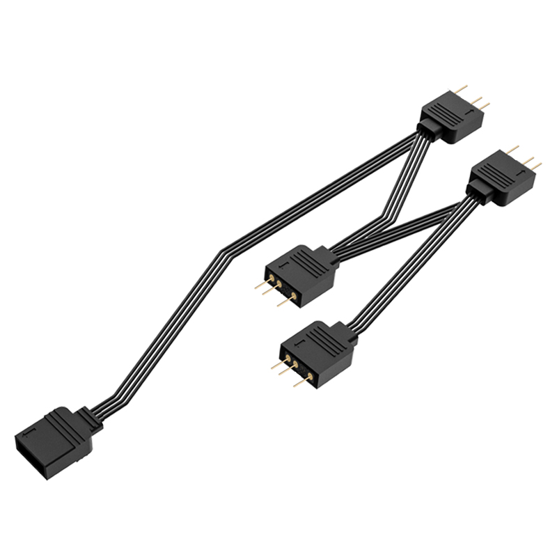 id cooling fs 04 06 argb rgb pwm风扇5v3针12v4针扩展分线集线