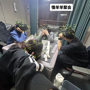 【慢羊羊长草发夹】麻将发夹惩罚道具抽象整蛊发饰汽车摆件学