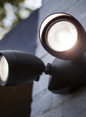 UME防水户外大功率双头射灯 室外庭院灯景观路灯车库花园阳台壁灯