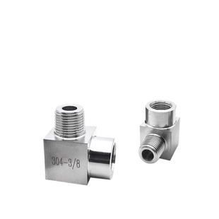 304不锈钢内外丝弯头90度弯头2分3分4分6分高压数控过渡直角接头