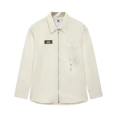 中国李宁春秋男女同款休闲衬衣肖战同款宽松外套情侣上衣ASHS021