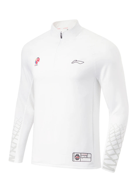 李宁CBA赞助款2024赛季中国男篮国家队球员版长袖POLO衬衫AWDT877