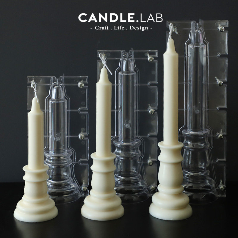 CANDLE.LAB | 蜡烛用教堂顶欧式烛台柱状蜡烛PC透明硬质塑料模具,家居饰品,香薰DIY材料/工具,淘宝优惠券,粉丝福利购,淘宝优惠卷