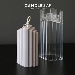 蜡烛用多面梯形PC模具透明硬质塑料蜡烛模具07 CANDLE.LAB