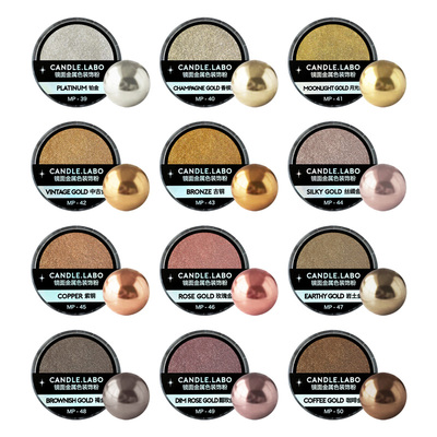 蜡烛用镜面金属色装饰粉表面上色