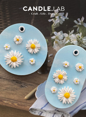 CANDLE.LAB | 迷你小雏菊DIY香薰石膏蜡烛扩香石手工硅胶模具J1