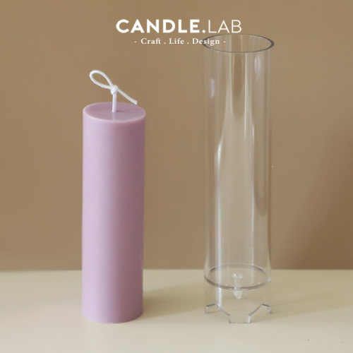 圆柱diy香薰蜡烛pc塑料模具