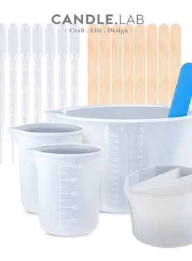 CANDLE.LAB | diy香薰石膏扩香石搅拌硅胶量杯木棒塑料吸管工具