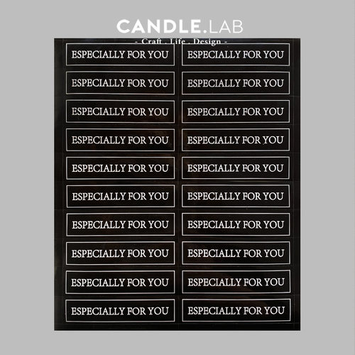 CANDLE.LAB | 礼物礼品包装装饰英文字母长方形长款贴纸