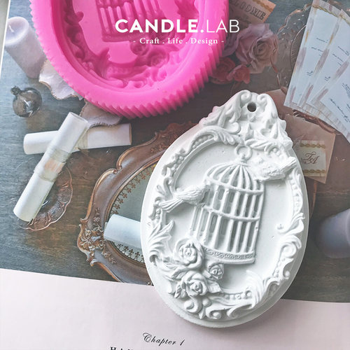 鸟笼diy香薰挂牌蜡牌硅胶模具