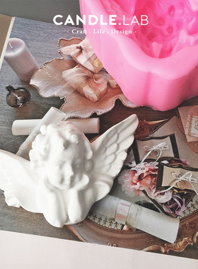 CANDLE.LAB | 天使DIY香薰石膏蜡烛扩香石手工车载风口硅胶模具03