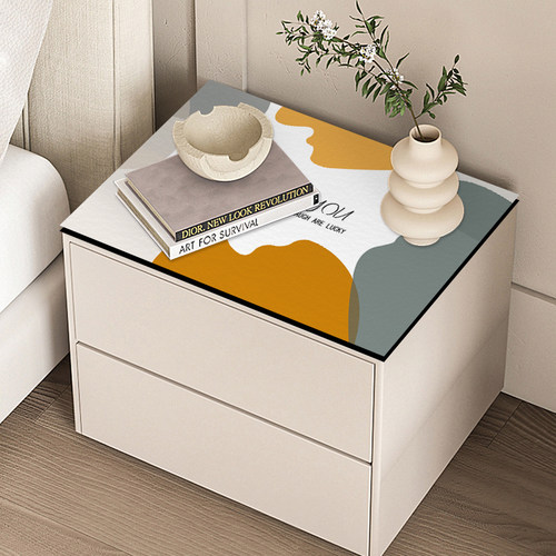 床头柜盖布皮革防水防油