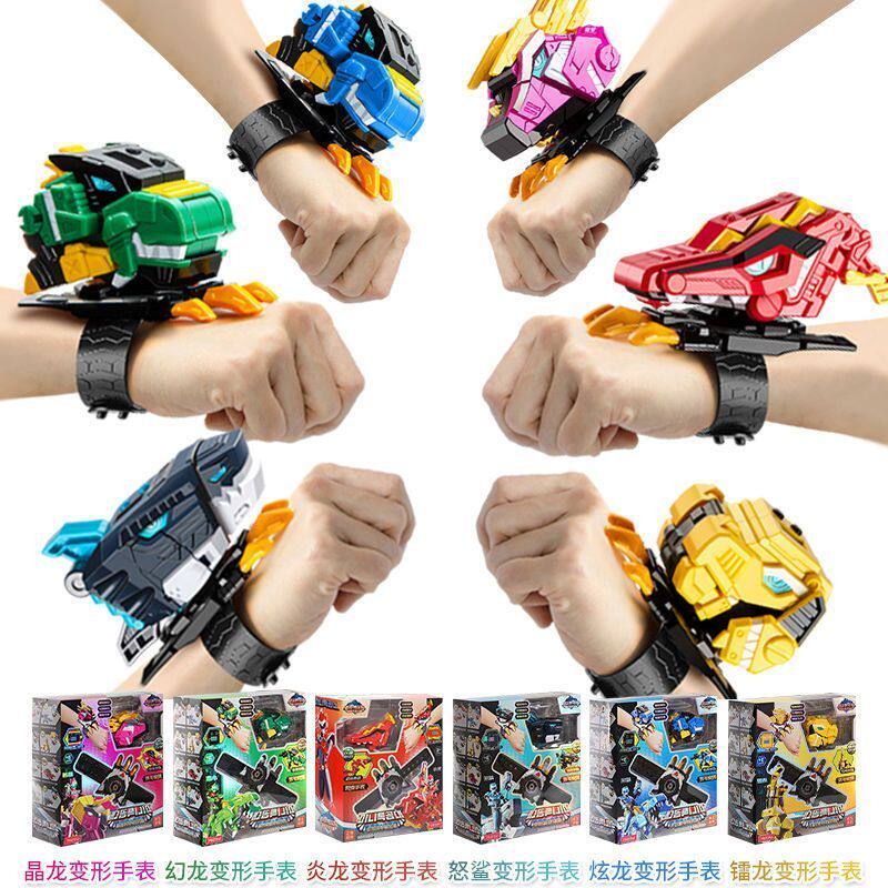 迷你特工队超级恐龙力量手表变身器召唤器机甲金刚男孩女变形玩具