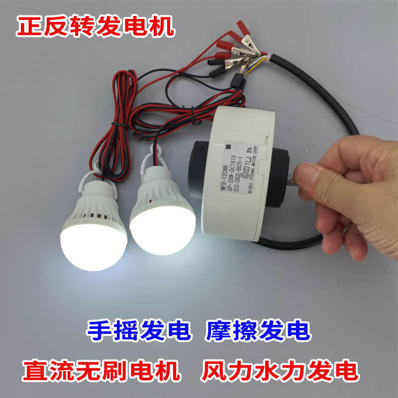 220V无刷电机 diy水力发电 风力发电 静音马达 无刷手摇发电机