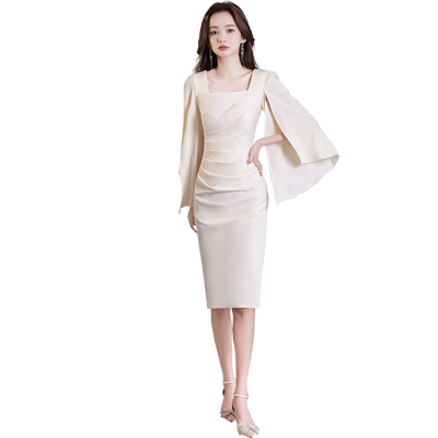 阿莲莉高贵优雅赫本风小礼服裙女