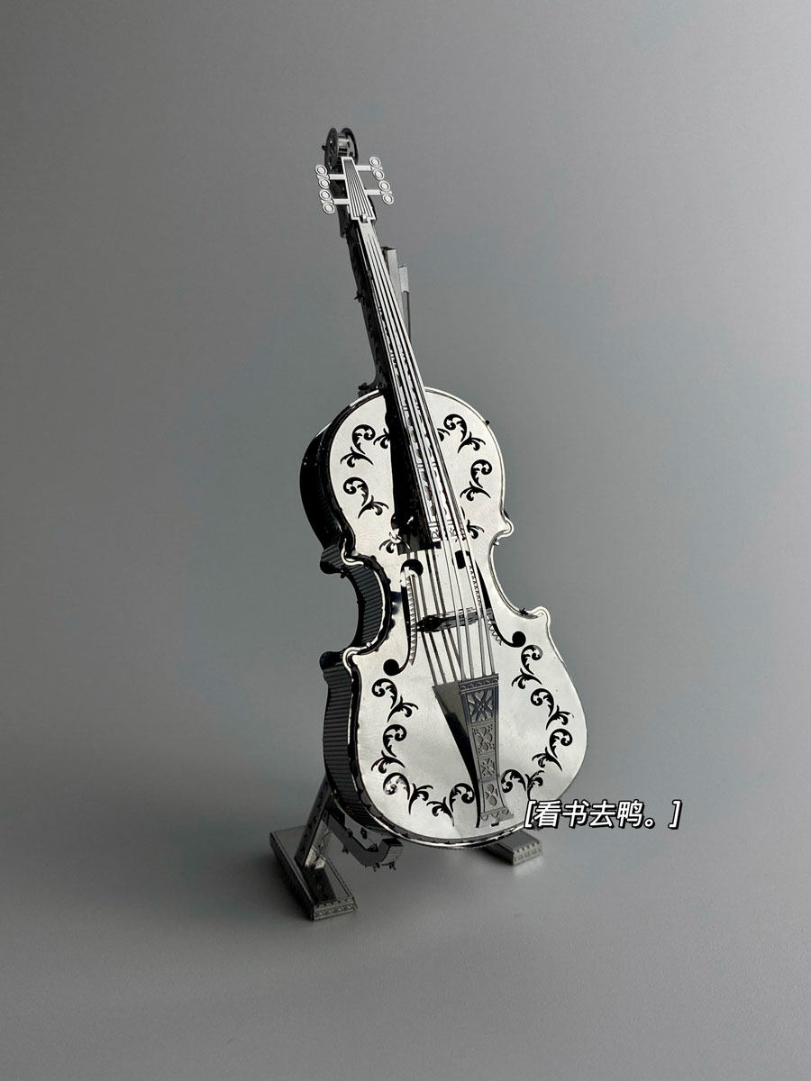 바이올린 3D 금속 퍼즐 DIY 크리 에이 티브 감압 3 차원 모델 장식품 좋은 친구를위한 선물