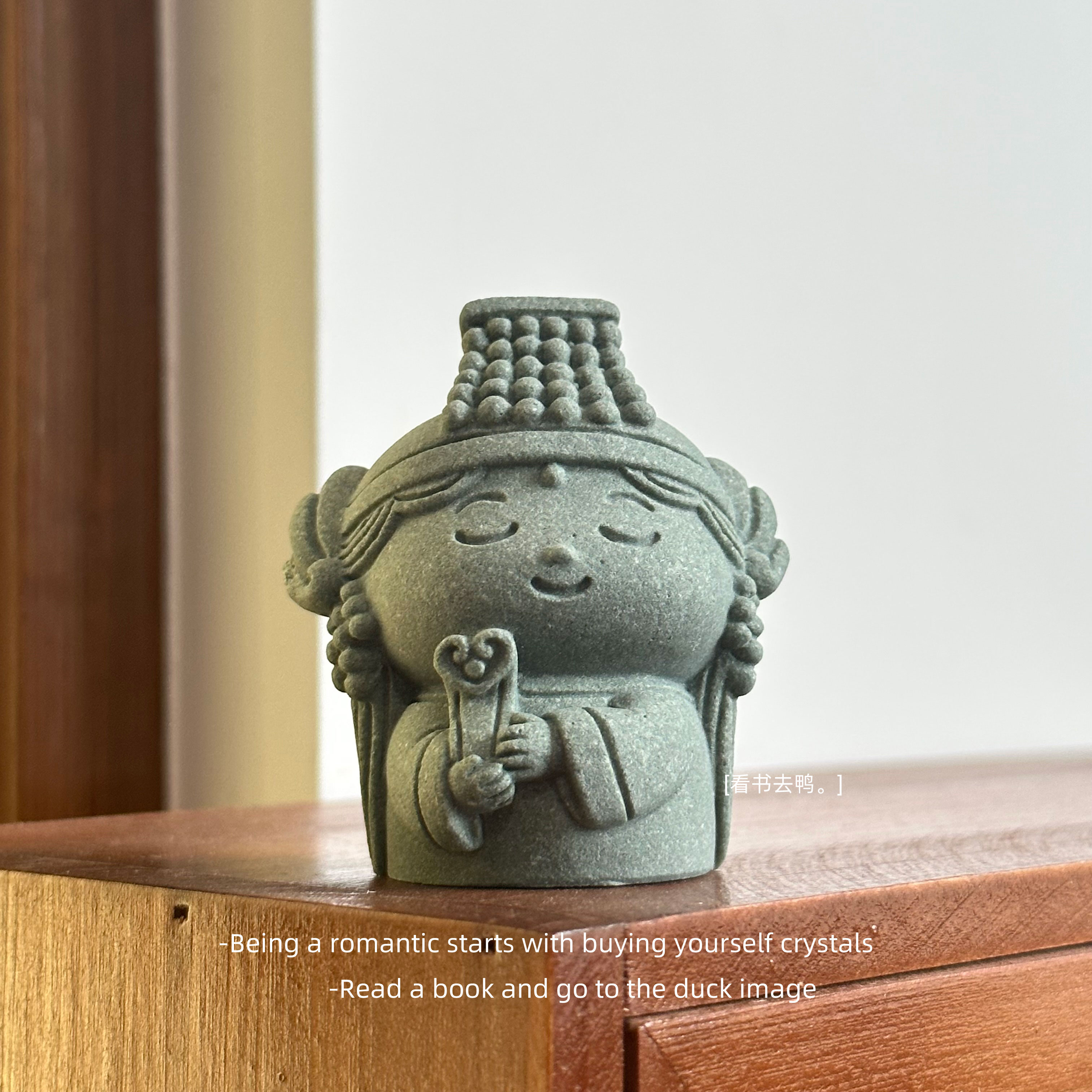 「岁岁长安 皆有所盼」妈祖小神仙装饰造景书架办公桌面摆件礼物