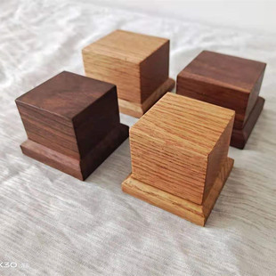 黑胡桃实木现代手办人偶模型大圣兵人块战锤胸像雕像摆件底座diy