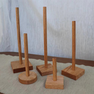 橡木架收纳置物子圣诞树木质底座diy材料手工装饰品展示道具陈列