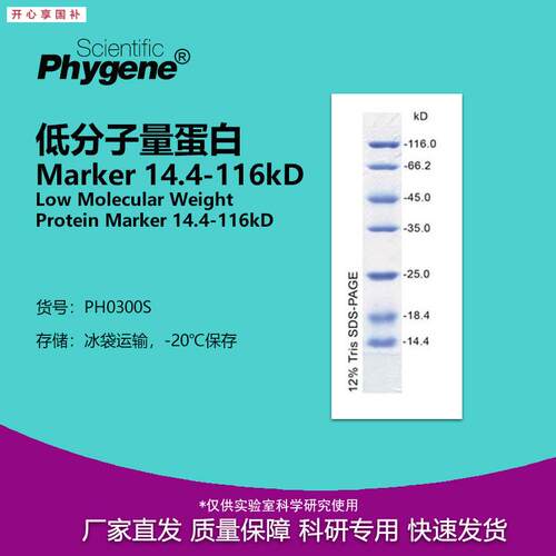 低分子量蛋白Marker14.4-116kD20T-p100lPH0300SPHYGENE
