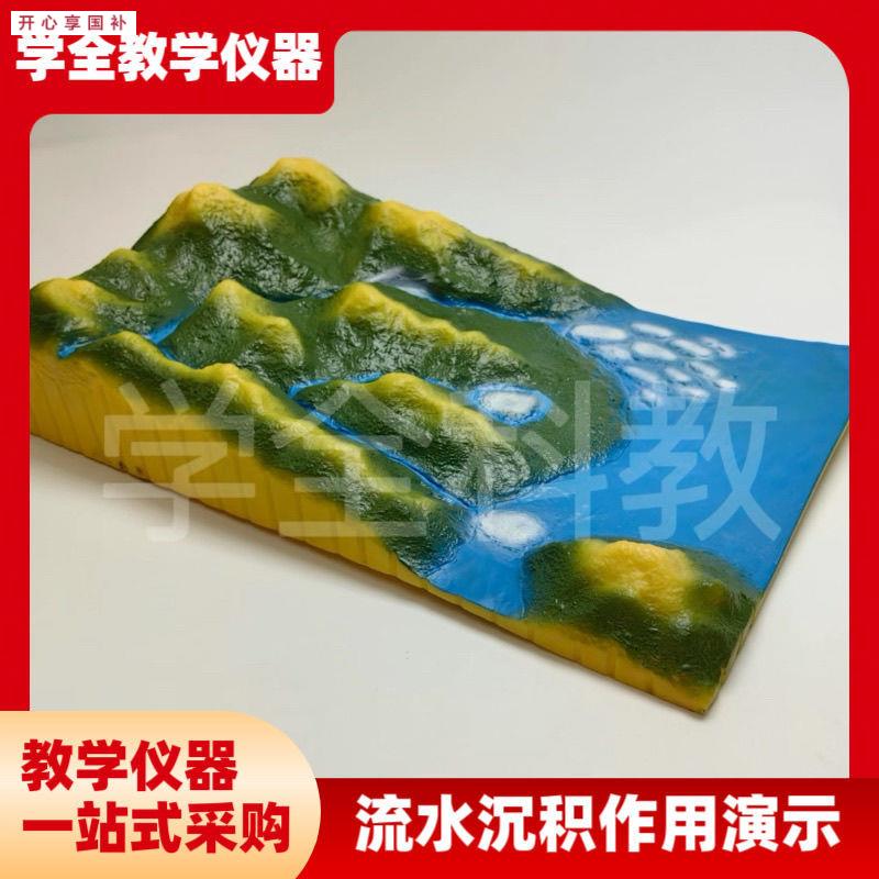 地貌地质模型教具初高中地理教学仪器流水沉积W作用演示装置模型