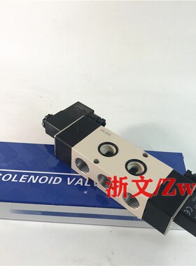 电磁阀4M420-15 4M42015A B二位五通板式换向阀四分G1/2双作用