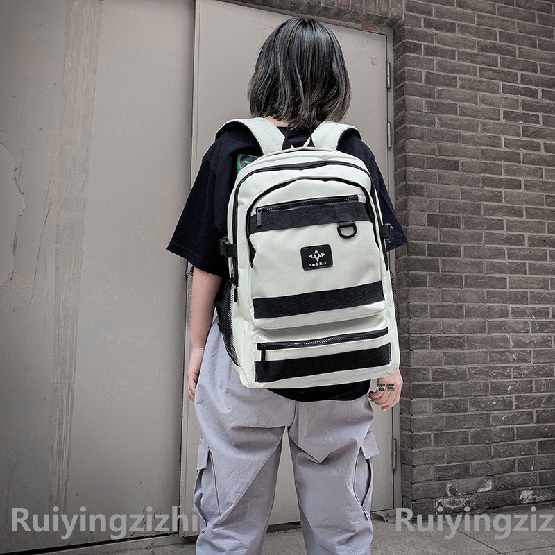 2026新款双肩包男潮牌时尚潮流个性高中学生书包韩版百搭情侣背包