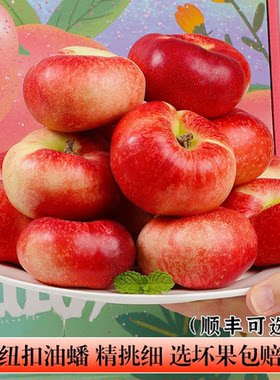 新疆纽扣油蟠桃5斤 孕妇可食现摘脆甜新鲜桃子当季水果顺丰可选