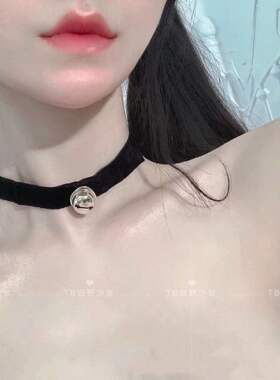 丝绒铃铛软妹项圈包邮