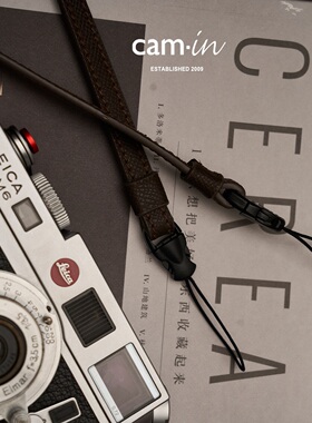 cam-in手掌纹真皮相机细绳背带理光GR4 GR3 x快拆肩带斜跨黑卡G7X