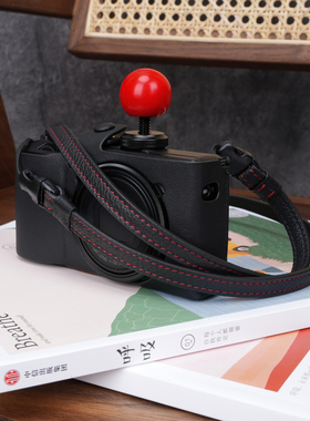 cam-in真皮荔枝纹细绳GR3X相机背带快拆斜跨理光GR4黑卡G7X3复古