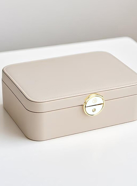 Sofis高档精致首饰盒首饰收纳盒抗氧化新款黄金耳钉项链珠宝盒