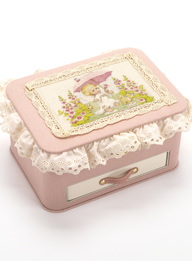 Sofis高档精致首饰盒2025新款首饰收纳盒手工刺绣饰品盒女友礼物