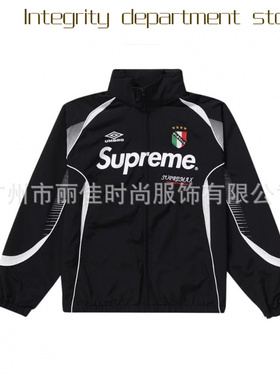 Loose casual top hooded sweatshirt印花版茵款足球外套休闲简约