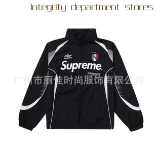 Loose casual top hooded sweatshirt印花版茵款足球外套休闲简约