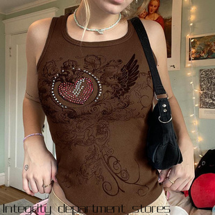 Loose Jacket现货个性 Fit Sweatshirt 烫钻印花紧 Fitted Casual