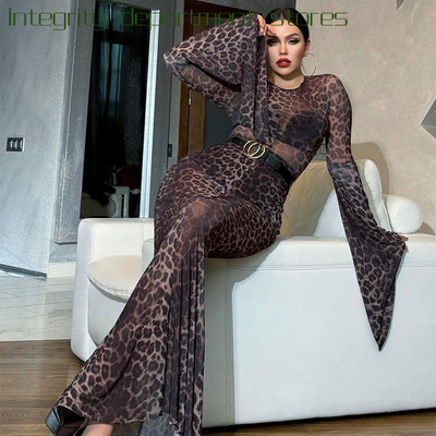 Sexymeshpatchworkslimfitdress