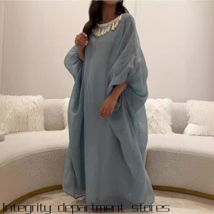 Dress棉麻风流苏灯笼袖 Sexy Bodysuit 连衣裙 Shoelace Women