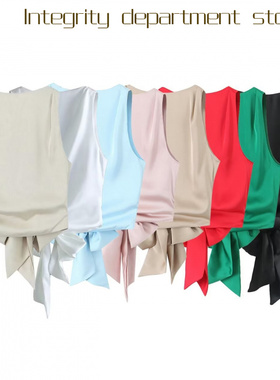 Casual coat, loose stand collar cotton jacket圆领无袖露背性