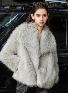 Casual coat, loose stand collar cotton jacket大衣厚款羊羔毛