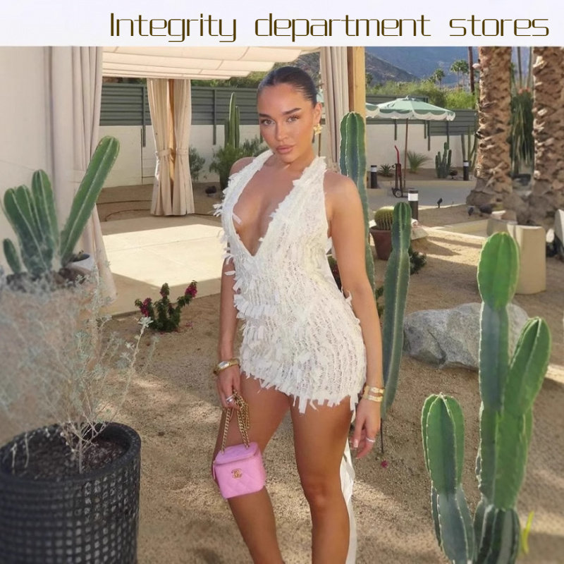 Sexystraplesslaceupvestmeshdre