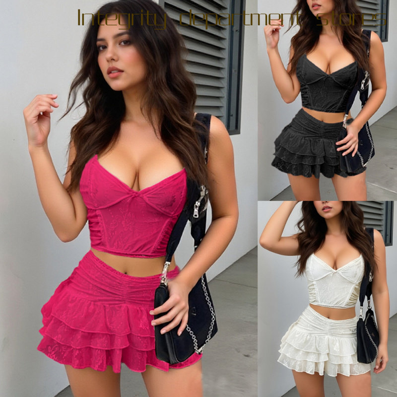 Sexystraplesslaceupvestmeshdre