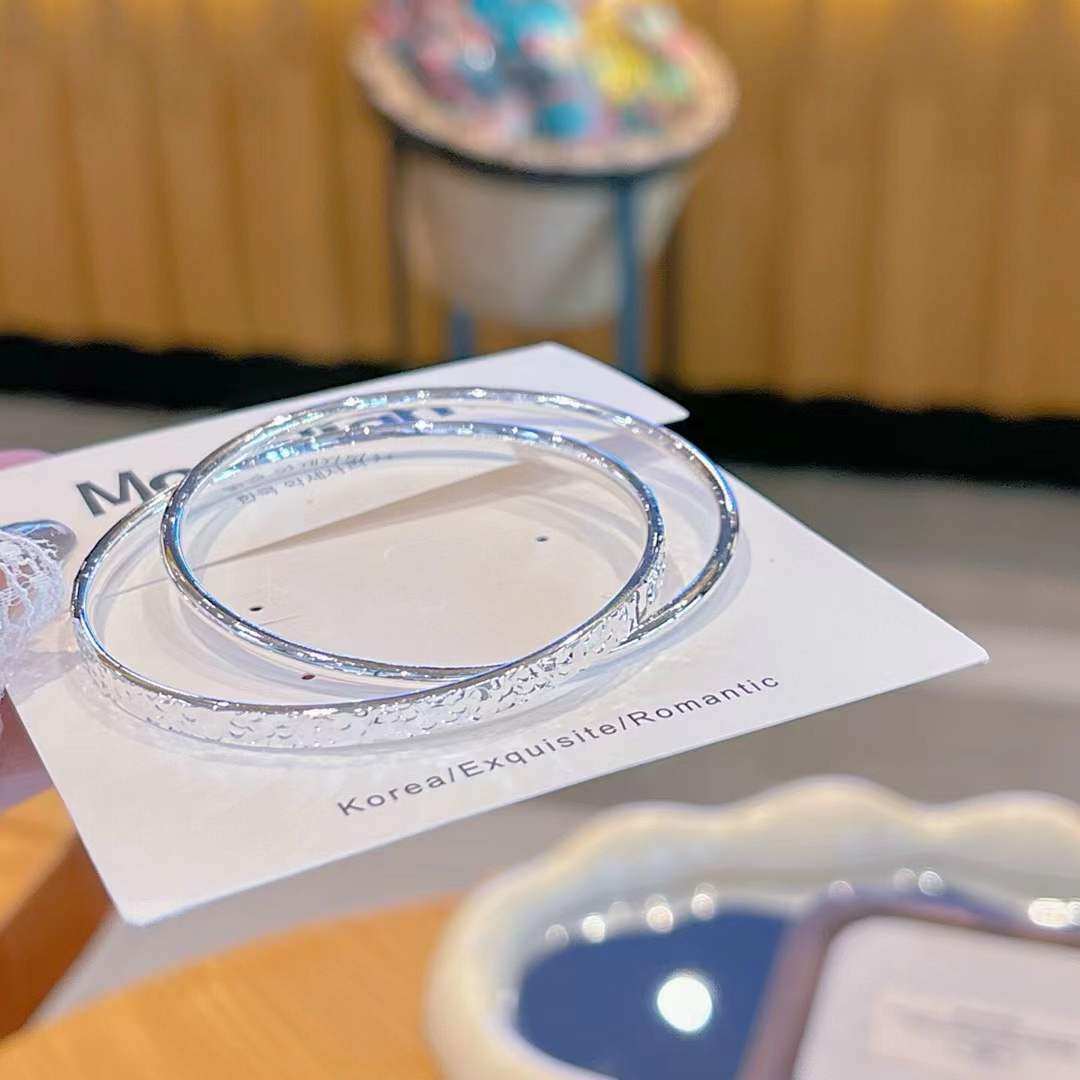 纯银手镯碎冰冰双环闭口轻奢手镯时尚大圈圈高级感饰品送女友手环,饰品/流行首饰/时尚饰品新,银饰手镯,淘宝优惠券,粉丝福利购,淘宝优惠卷