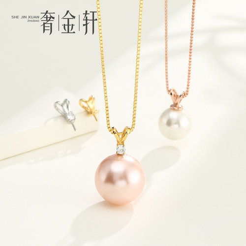 奢金轩纯银兔子头造型吊坠扣头