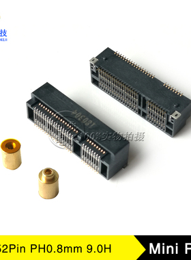 Mini PCIE插槽52Pin 9.0HMsata硬盘接口LOTES得意AAA-PCI-047-P20