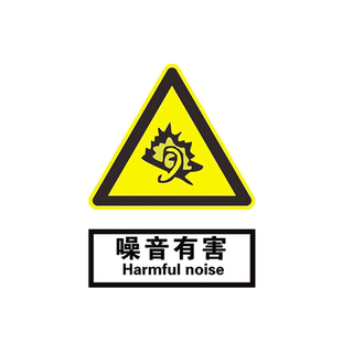 职业病危害安全警示标识牌当心噪声粉尘告知卡注意通风噪音有害必须戴耳塞防尘口罩警告标志提示告知牌定制做