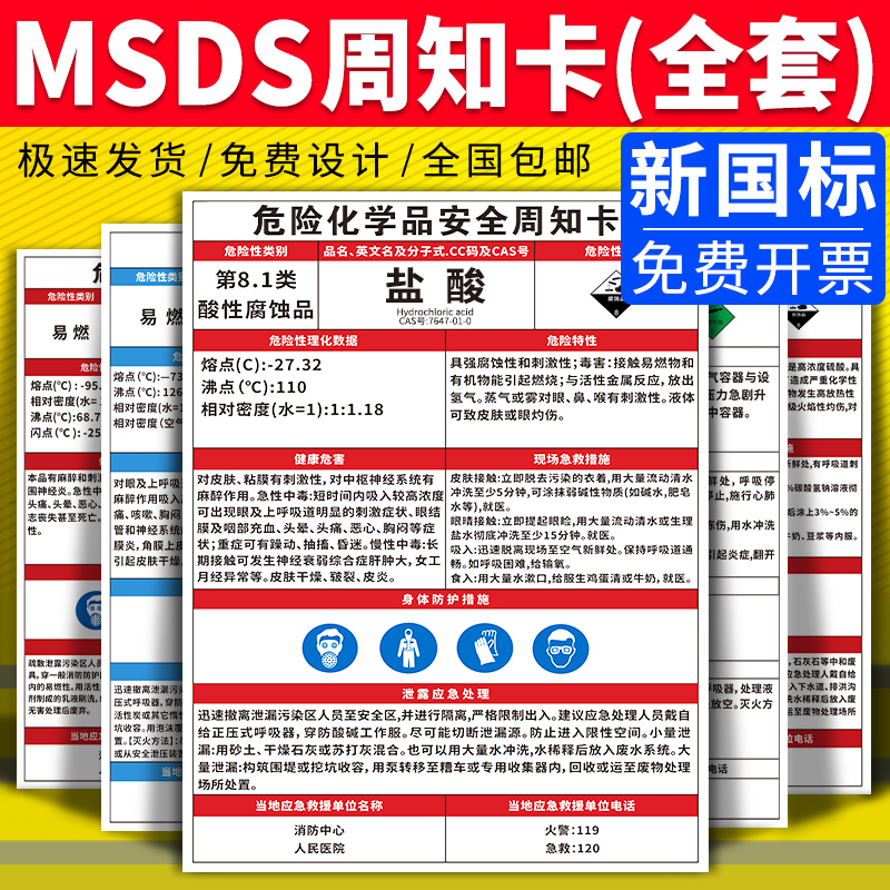 职业危害告知卡危险化学品