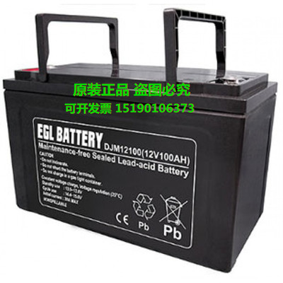 EGL BATTERY蓄电池DJM12100(12V100AH)太阳能光伏储能深循环/电瓶